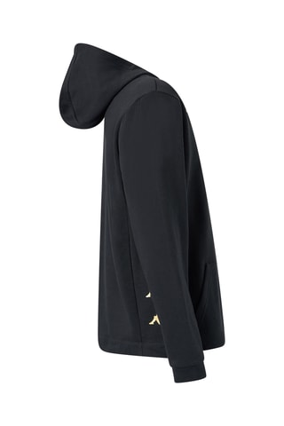 Sudadera polar con capucha - Negro
