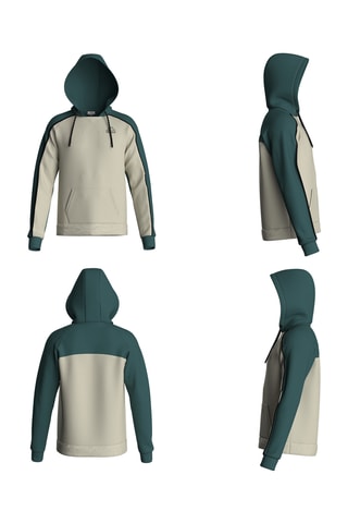 Sudadera polar con capucha - Blanco
