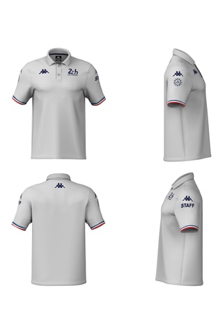 Polo slim fit 24H Le Mans Staff - Blanco