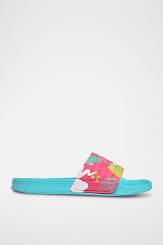 Chanclas Noles - Azul y rosa