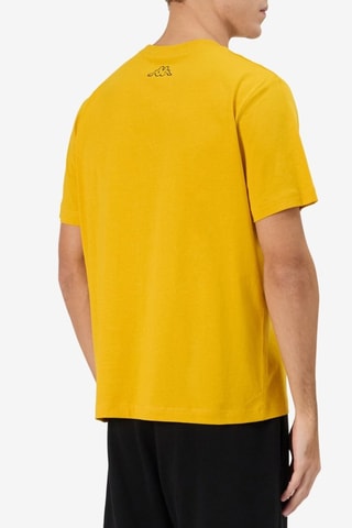 Camiseta Glabu - Blanco y amarillo