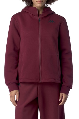 Sudadera polar con capucha - Rojo