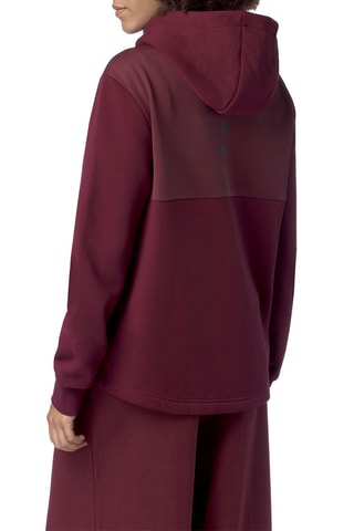 Sudadera polar con capucha - Rojo