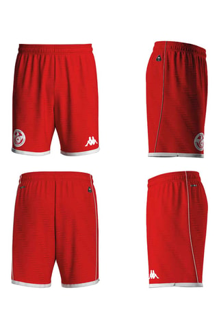 Short regular de football Fédération tunisienne de football - Rouge
