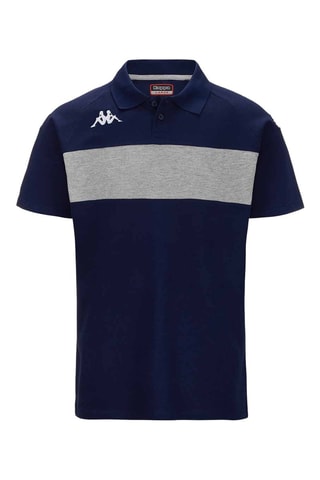 Polo Dianetti - Azul y gris