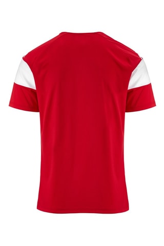 Camiseta Dareto - Blanco y rojo