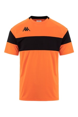 Camiseta Dareto - Negro y naranja