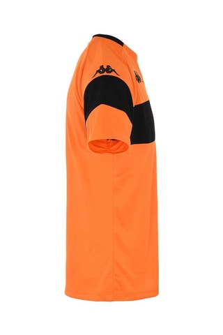 Camiseta Dareto - Negro y naranja