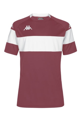 Camiseta Dareto - Blanco y rojo