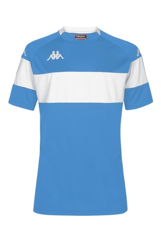 Camiseta Dareto - Blanco y azul