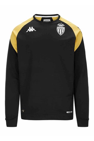 Sudadera de entrenamiento de fútbol AS Monaco - Blanco y negro