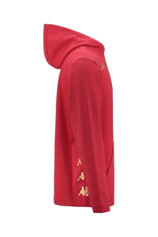 Sudadera polar con capucha - Rojo