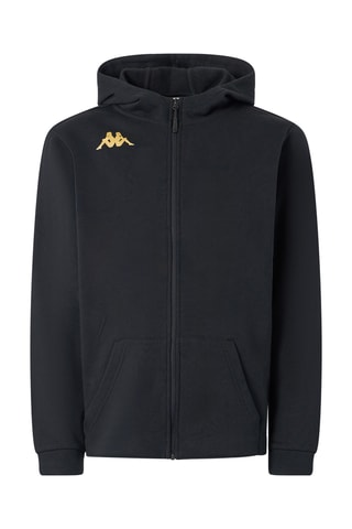 Sudadera polar con capucha - Negro