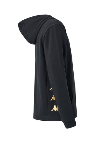 Sudadera polar con capucha - Negro