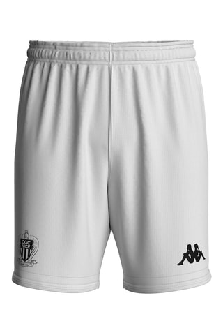 Short regular fit de fútbol Olympique Gymnaste Club de Niza - Blanco