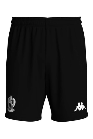 Short regular fit de fútbol Olympique Gymnaste Club de Niza - Negro