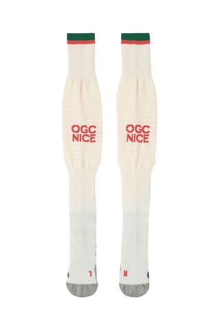 Calcetines de fútbol Olympique Gymnaste Club de Niza - Blanco