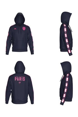 Sweat à capuche SF Paris - Bleu