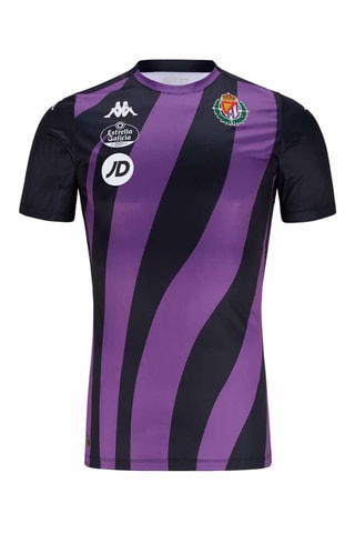 Camiseta slim fit de fútbol Real Valladolid - Negro