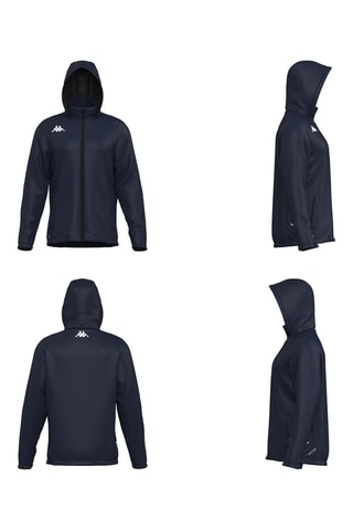 Chaqueta deportiva con capucha - Azul