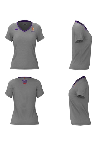 Camiseta slim fit Rugby League Word Cup – Gris oscuro - Gris
