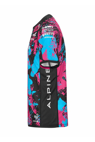 Camiseta de Fórmula 1 Pierre Gasly et Esteban Ocon BWT Alpine F1 Team Kombat 2024 UK - Negro y violeta