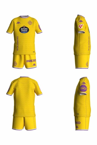 Camiseta y short Real Valladolid - Amarillo