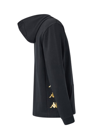 Sudadera polar con capucha - Negro