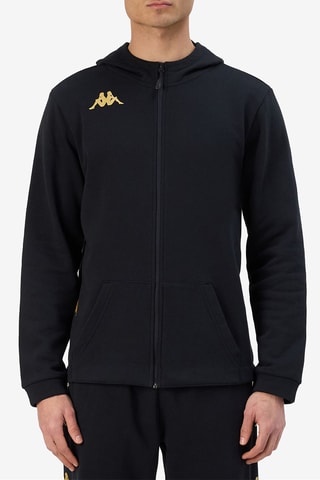 Sudadera polar con capucha - Negro