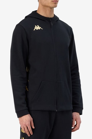Sudadera polar con capucha - Negro