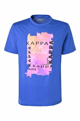 Camiseta Emiro - Blanco, negro, azul y rosa