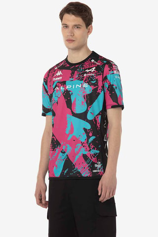 Camiseta de Fórmula 1 Pierre Gasly et Esteban Ocon BWT Alpine F1 Team Kombat 2024 UK - Negro y violeta