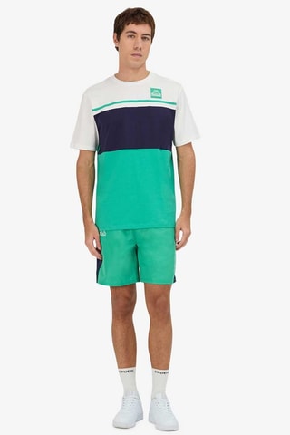 Short Gaggio - Blanco, azul y verde