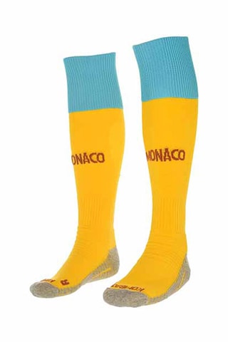 Calcetines de fútbol Kombat Spark Pro Ddm AS Monaco Football Club - Azul, amarillo y gris