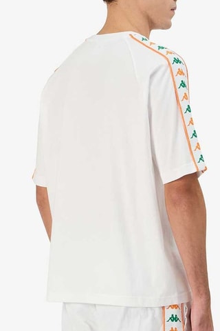 Camiseta 222 Banda Ninon - Blanco y naranja