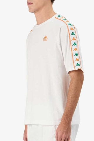 Camiseta 222 Banda Ninon - Blanco y naranja