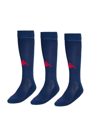 3 pares de calcetines altos - Azul