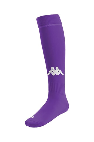 3 pares de calcetines altos - Blanco y violeta