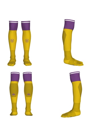 Calcetines altos Real Valladolid - Amarillo