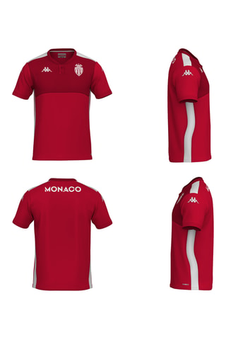 Polo de algodón orgánico AS Monaco FC - Rojo