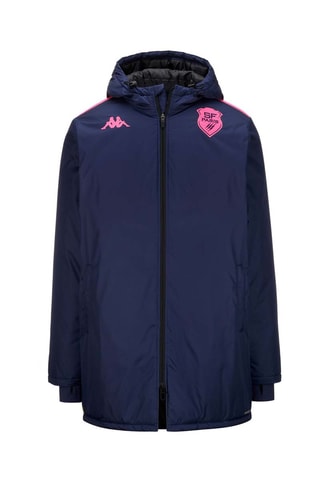 Coupe-vent d'entraînement à capuche Stade Français Paris - Bleu
