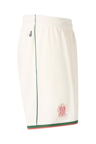 Short regular fit de fútbol Olympique Gymnaste Club de Niza - Blanco