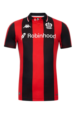 Camiseta slim fit de fútbol Olympique Gymnaste Club de Niza - Rojo
