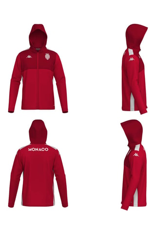 Sudadera de fútbol de algodón orgánico AS Monaco - Rojo