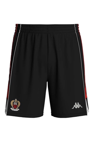 Short regular fit de fútbol Olympique Gymnaste Club de Niza - Negro