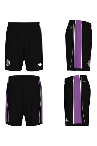 Short regular fit Real Valladolid Club de fútbol - Negro