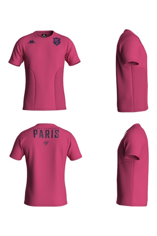 T-shirt slim Stade Français Paris - Rose