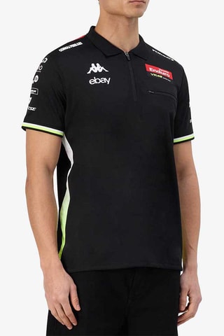 Polo regular fit VR46 eBay - Negro