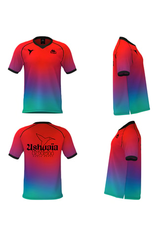 Camiseta regular fit dip-dye Ushuaia Ibiza - Naranja