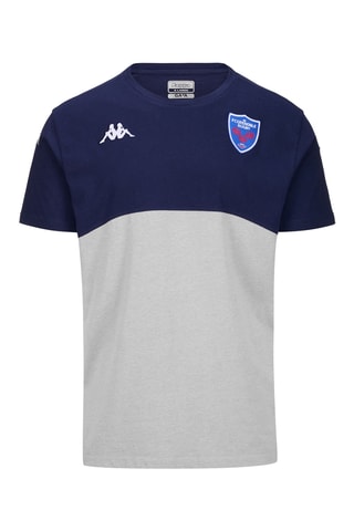 Maillot slim de rugby en coton biologique FC Grenoble - Bleu
